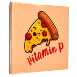 TE2755 | Tegeltje vitamin pizza | HomeBound by KY