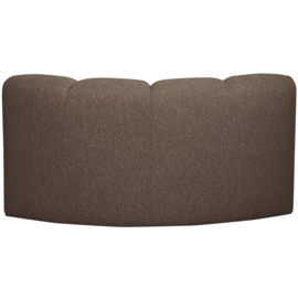 377458-BM | Mojo hoekelement - bouclé bruin melange | WOOOD