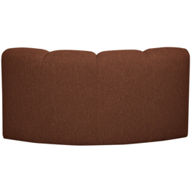 377458-RM | Mojo hoekelement - bouclé roestbruin melange | WOOOD