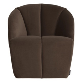 378463-VB | Mojo draaifauteuil - velvet bruin | WOOOD