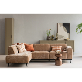 378652-VT | Statement hoekbank links - chenille velvet taupe | WOOOD