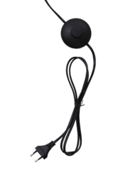 1851527 | Vloerlamp 28x45x160 cm RAKEL - mat zwart+smoke | Light & Living