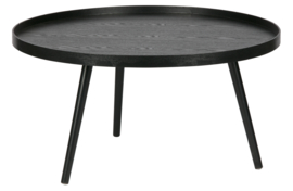 375430-Z | Mesa bijzettafel XL hout - zwart 39xø78 | WOOOD