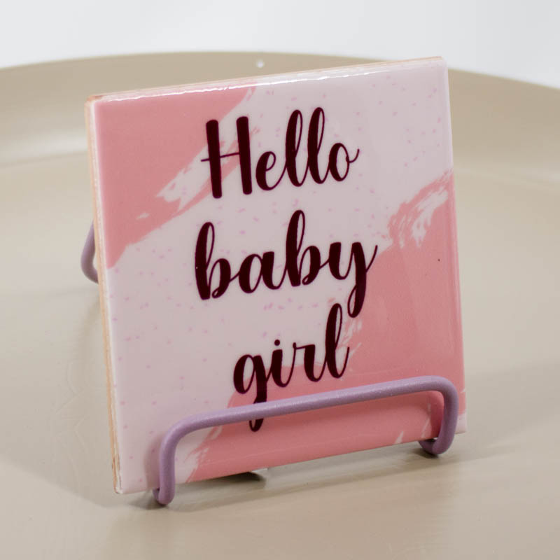 TE2899 | Tegeltje hello baby girl | HomeBound by KY