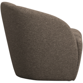 377518-BM/377469-BM | Mojo 2-zits bankje (links of rechts) - boucle bruin melange| WOOOD