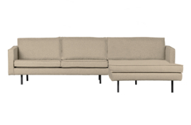 800902-GR | Rodeo chaise longue rechts - bouclé beige | BePureHome