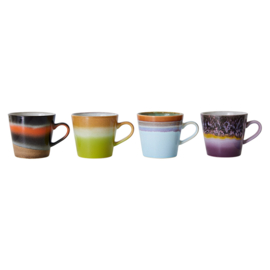 ACE7231 | 70s ceramics: cappuccino mugs, Solid (set of 4) | HKliving