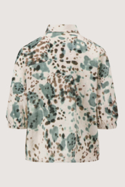 Blouse met gevlekte print - kit/zwart/silver blue | Zusss