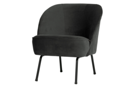 800748-Z | Vogue fauteuil - fluweel zwart | BePureHome