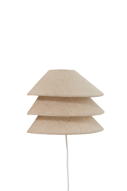 3130284 | Wandlamp 28x14x19 cm Warido - naturel | Light & Living - Binnenkort verwacht!