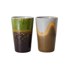 ACE7249 | 70s ceramics: tea mugs, Fuse (set of 2) | HKliving - Verwacht in november!