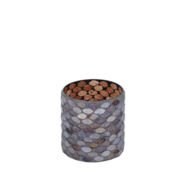 729131 | Ailya tealight mozaïk S - brown | PTMD 
