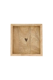 Servethouder hartje 12,5x12,5 - hout | Zusss
