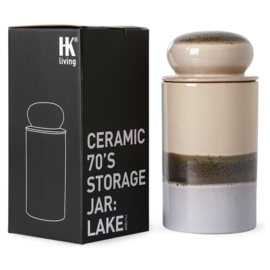 ACE6964 | 70s ceramics: storage jar, lake | HKliving *uitlopend artikel, laatste exemplaar