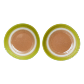 ACE7178 | 70s ceramics: curry bowls, Upside down (set of 2) | HKLiving *uitlopend artikel, laatste exemplaar