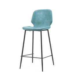 0892 | Bar chair Seashell low - blue | By-Boo