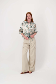  Blouse met gevlekte print - kit/zwart/silver blue | Zusss