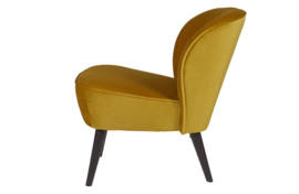 375690-132 | Sara fauteuil - fluweel oker | WOOOD