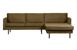 800902-BR | Rodeo chaise longue rechts - structure velvet brass | BePureHome