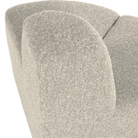 377901- BM | Mojo eetbank hoek rond rugleuning - boucle beige melange | WOOOD