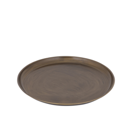 728618 | Tyrae round plate L - gold | PTMD