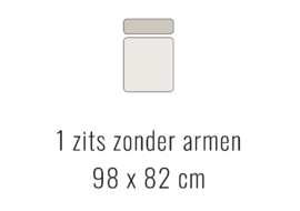 1-zits zonder armen - AMARILLO 98x82 cm | Sevn