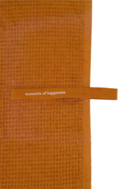 Gastendoekje moments of happiness 30x55cm - bruin | Zusss - binnenkort verwacht!