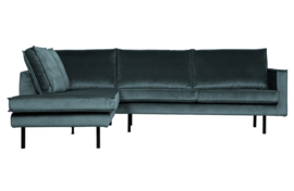 800972-198 | Rodeo hoekbank links - velvet teal | BePureHome