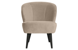 375690-KG | Sara fauteuil - fluweel khaki | WOOOD