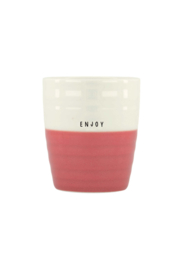 Theemok enjoy - wit/oud roze | Zusss 