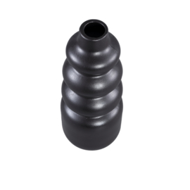713213 | Trina ceramic vase bubbly shape L - black | PTMD