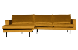 800905-132 | Rodeo chaise longue links - velvet oker | BePureHome