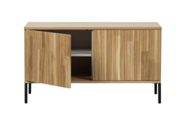 373472-B | New Gravure - tv-meubel 100 cm - eiken blanke lak [fsc] | WOOOD Exclusive
