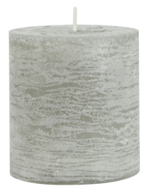 4175-18 | Rustic candle - light grey Ø:7 H:7.5 | Ib Laursen