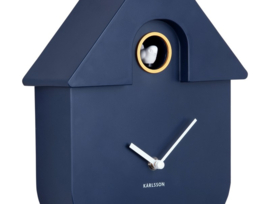 KA5768BL | Wall clock Modern Cuckoo - Dark blue | Karlsson by Present Time