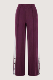 Wijde jogger met bies - burgundy | Zusss 