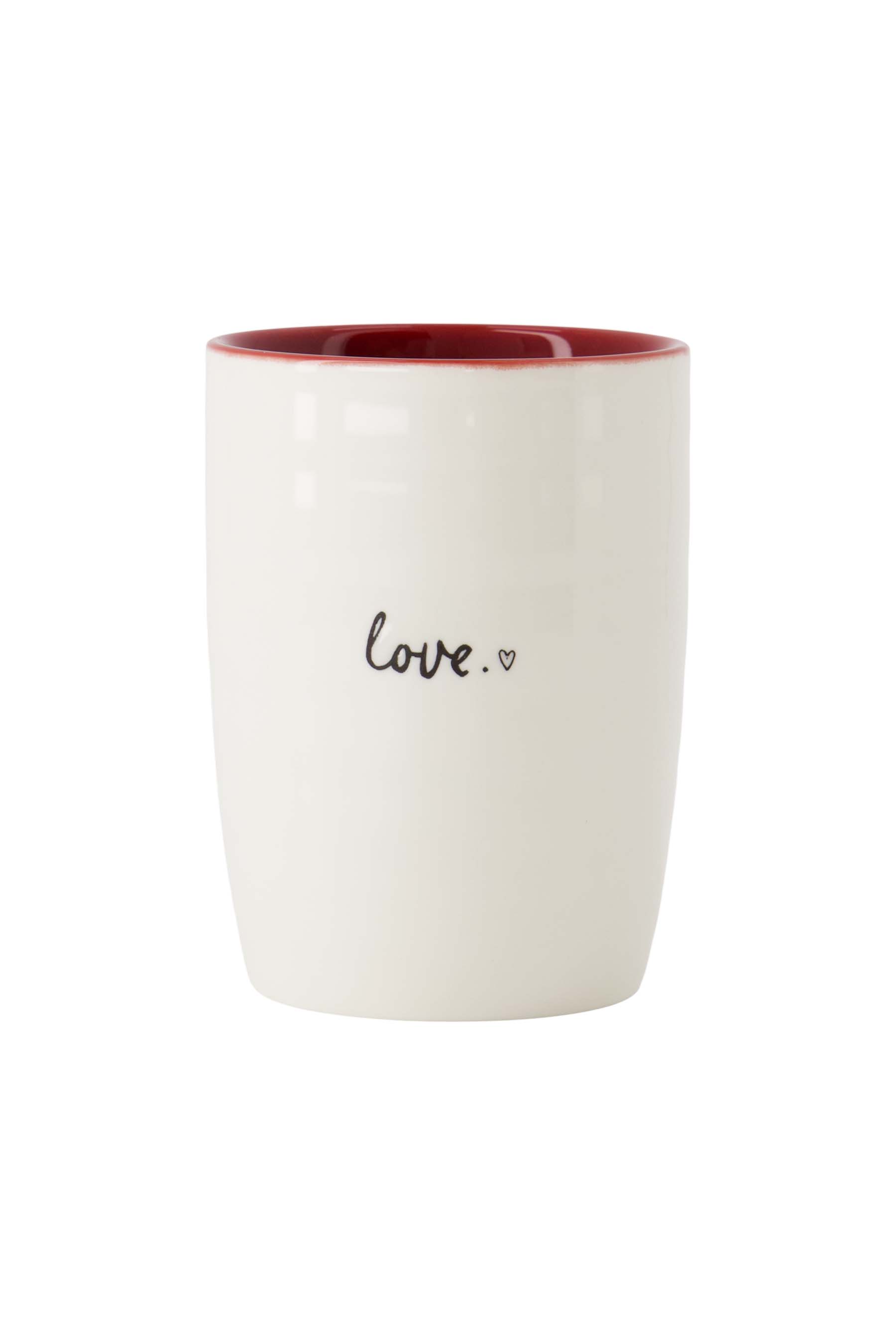 Koffiemok love - wit/rood | Zusss - Wordt verwacht!