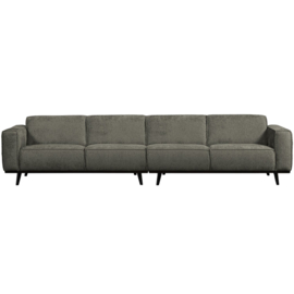 378656-FR | Statement xl 4-zits bank 372 cm - structure velvet frost | BePureHome