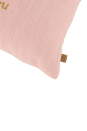 Kussen zo trots op jou 35x25cm - roze/honing | Zusss 
