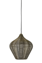 2947818 | Hanglamp Ø20x22 cm ALVARO antiek brons | Light & Living