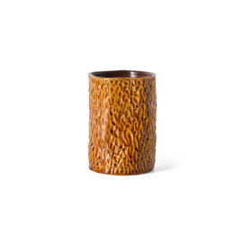 AVC0018 | Rugged vase, burnt caramel | HKliving - Medio oktober verwacht!