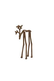 7623161 | Ornament 15x6x25 cm DEER - shiny caramel | Light & Living - Wordt verwacht!