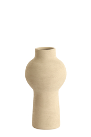 5789561 | Vaas deco Ø13,5x27,5 cm YECLA - lichtbruin | Light & Living