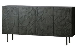 801094-Z | Counter dressoir hout - zwart | BePureHome