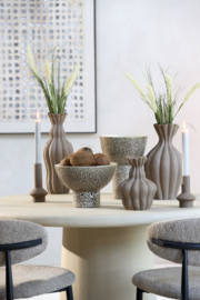 5747282 | Vaas deco Ø21,5x40,5 cm SILLIAN - mat bruin | Light & Living