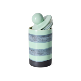 KST0315 | 70s ceramics: medium storage jar, river | HKliving - Medio oktober verwacht!