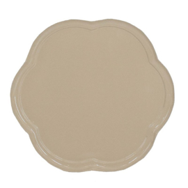 DB2383 | Dienblad flower 28cm - beige | HomeBound by KY