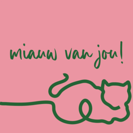 TE2879 | Tegeltje miauw van jou | HomeBound by KY