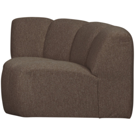 377458-BM | Mojo hoekelement - bouclé bruin melange | WOOOD