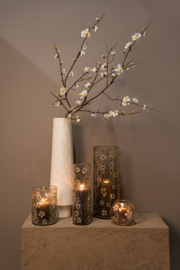 732425 | Gresa vase real flowers L - white | PTMD (alleen afhalen!)